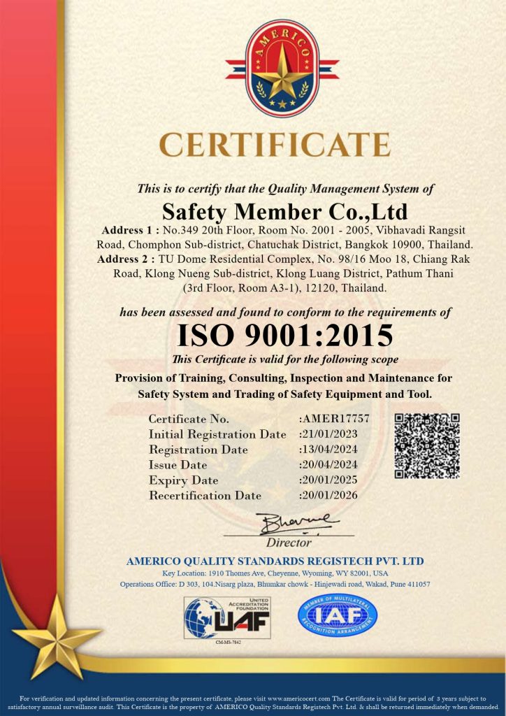 ISO 9001 safety member